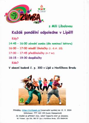 Zumba s Mili Líbalovou 1